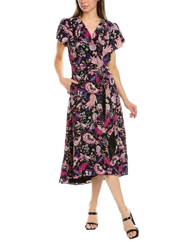 Tahari ASL Belted Midi Dress