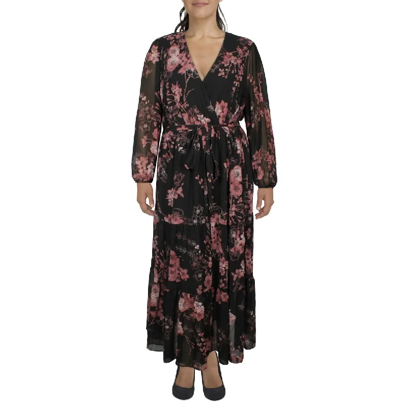 City Chic Womens Floral Print  Maxi Dress