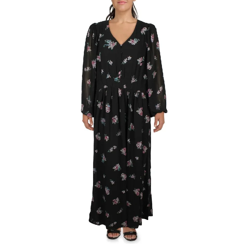 City Chic Womens Floral Print  Maxi Dress