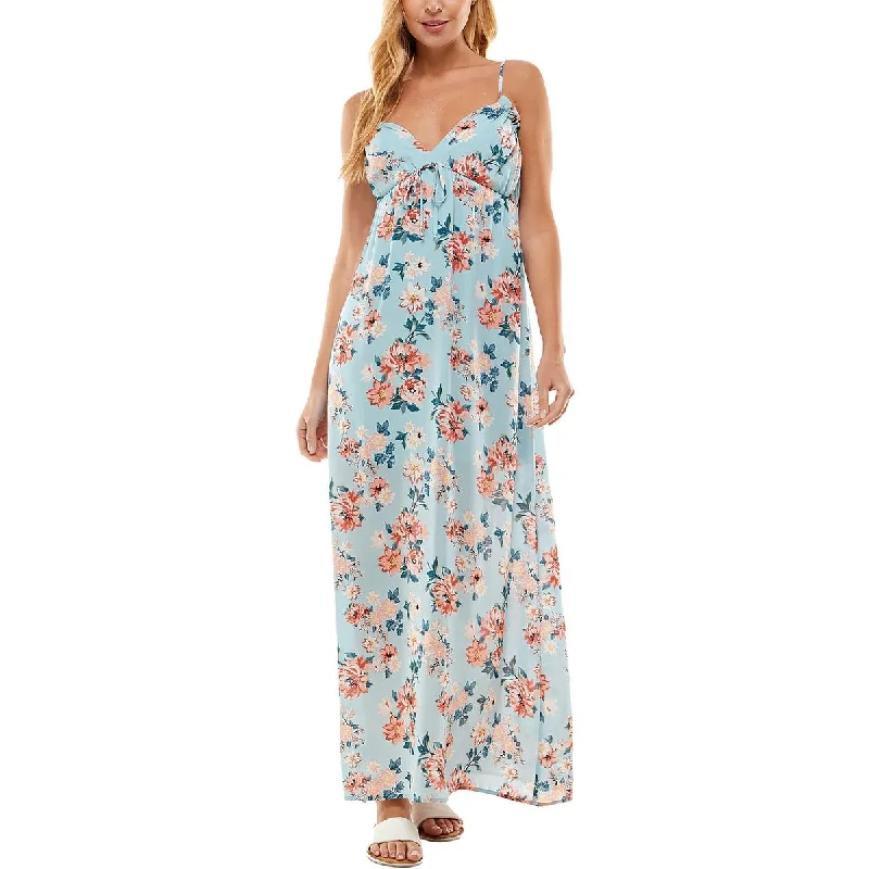 City Studios Womens Juniors Empire-Waist Long Maxi Dress