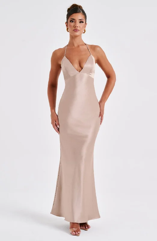 Delphine Maxi Dress - Champagne