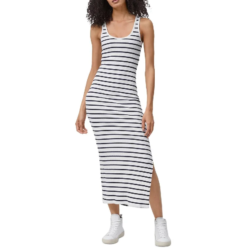 French Connection Womens Tommy Striped Maxi Bodycon Dress