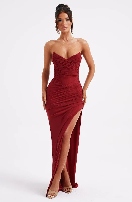 Giovanna Maxi Dress - Wine