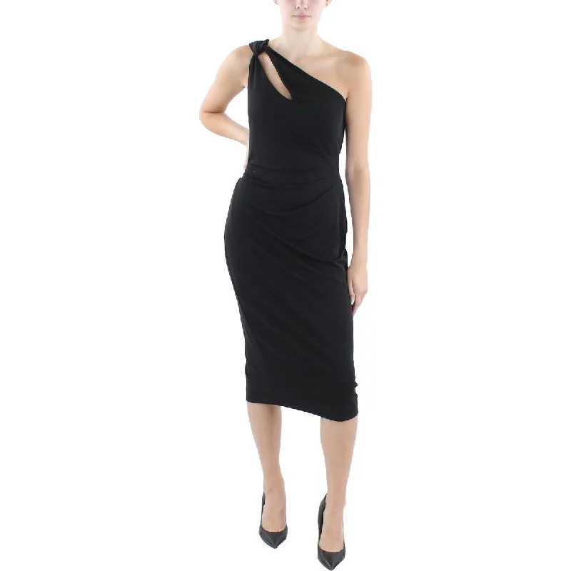 Lauren Ralph Lauren Womens Midi Cut-Out Bodycon Dress