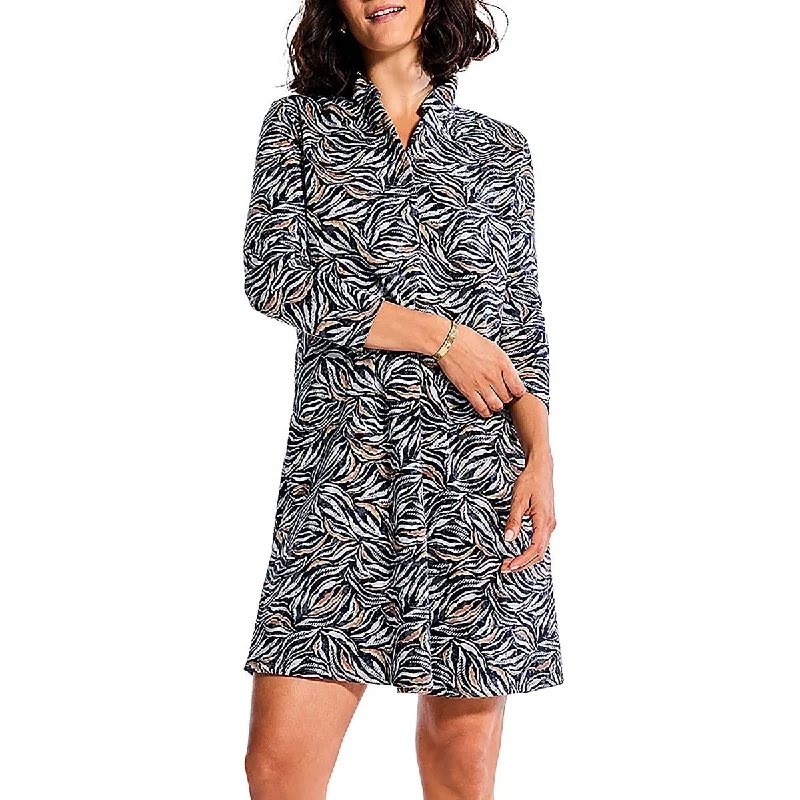 Nic + Zoe Womens Casual Short Sweatshirt Dress