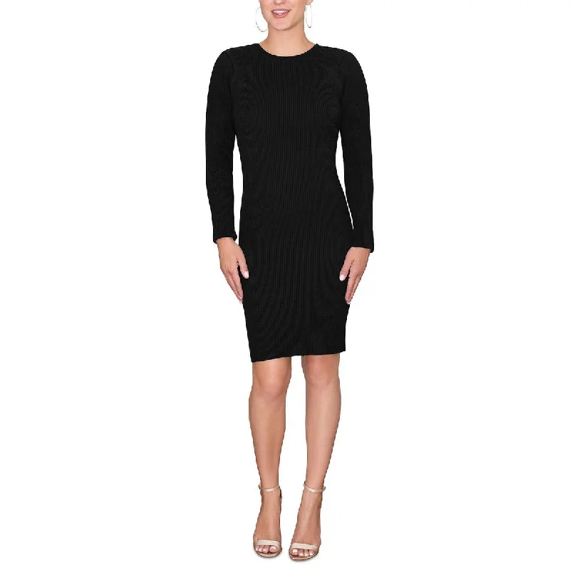 Rachel Rachel Roy Womens Knit Open Back Bodycon Dress