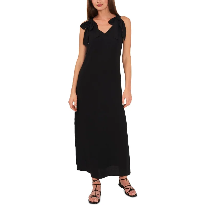 Riley & Rae Womens V-Neck Long Maxi Dress