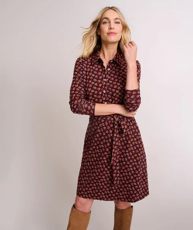 Jersey Knit Romy Shirt Dress