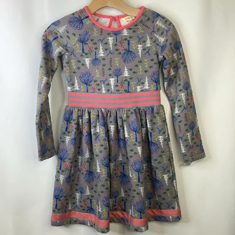 Size 10: Matilda Jane Grey Colorful Trees Sweatshirt Dress