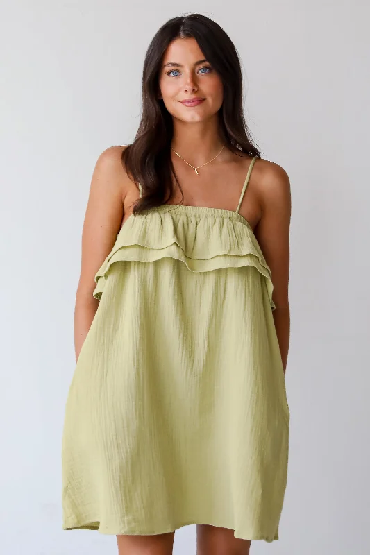 FINAL SALE - Adoring Sunshine Linen Mini Dress