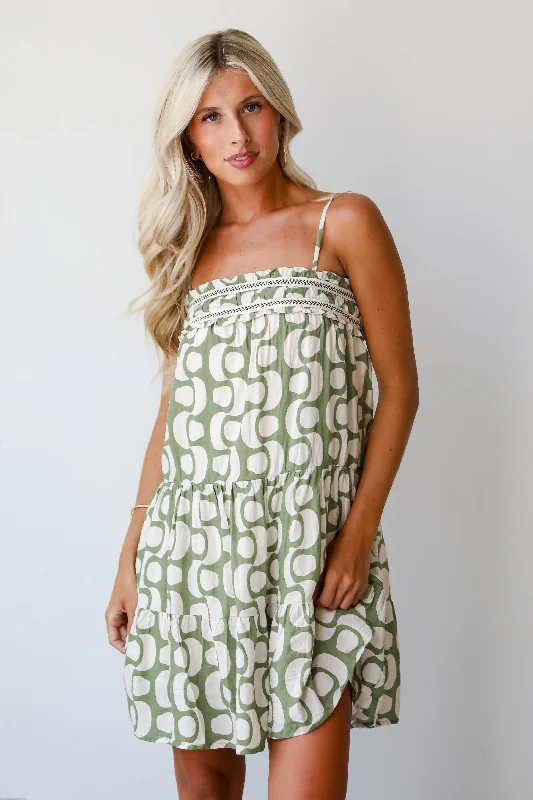 FINAL SALE - Darling Success Green Mini Dress